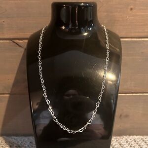 3/$20 Silver Tone Heart Chain Necklace